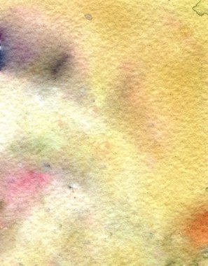 Kağıt üzerinde suluboya soyut doku, renk sarı, pembe