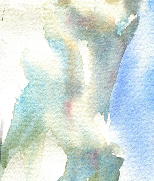 Akvarel Abstraktní Textura Papíře Modrá Barva — Stock fotografie