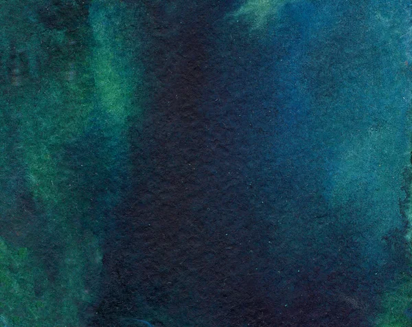 watercolor abstract texture on paper, color dark green and dark blue