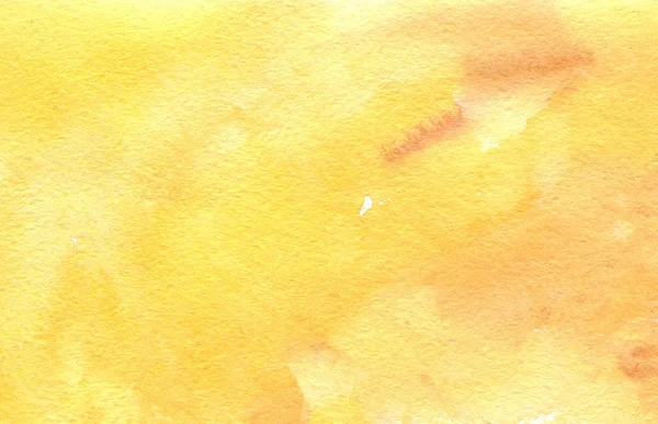 Akvarel Abstraktní Textura Papíře Žlutá Barva — Stock fotografie