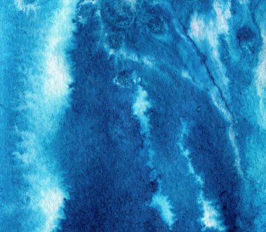 kağıt rengi mavi ve beyaz suluboya doku