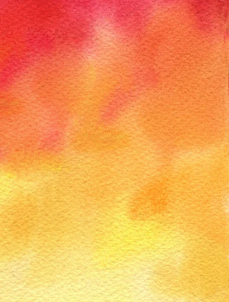 Watercolor Texture Paper Color Yellow Red — Stock Photo, Image