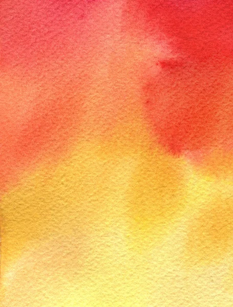 Watercolor Texture Paper Color Yellow Red — Stock Photo, Image