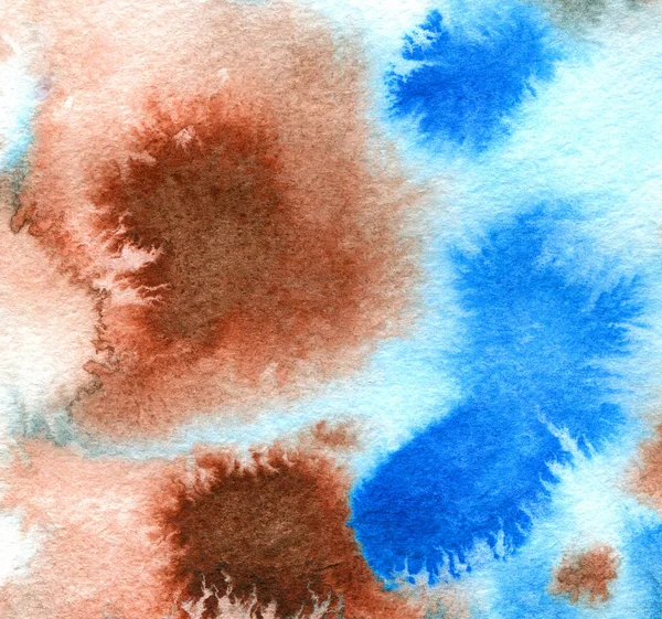 watercolor texture in paper color  blue and brown