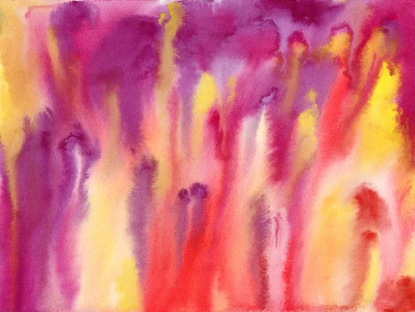 watercolor texture in paper color pink, yellow, red