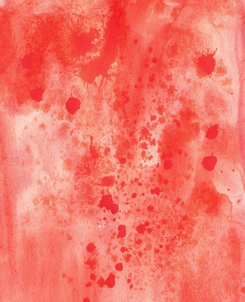 Fine watercolor texture simple splashes and stains, color red only