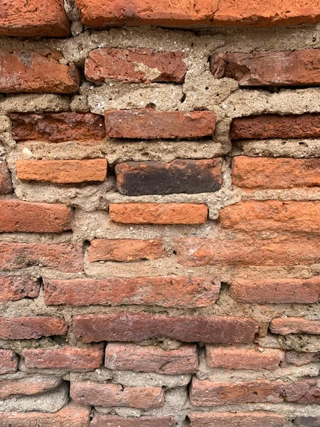 Velho tijolo vermelho parede textura fundo — Fotografia de Stock