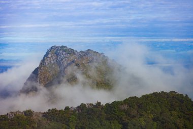 Manzaralı alanının Chiang dao dağ, Chiang mai, Tayland.