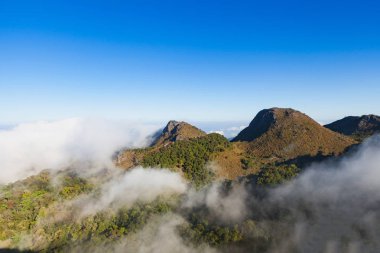 Manzaralı alanının Chiang dao dağ, Chiang mai, Tayland.