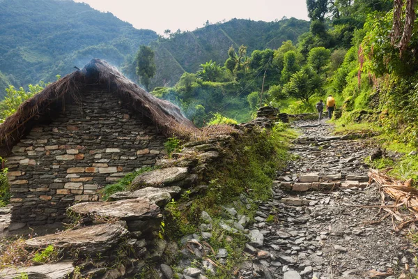 ネパールのアンナプルナ回路で Treking — ストック写真