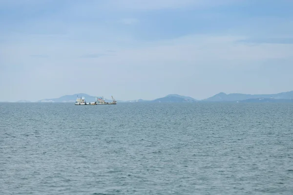 Barco Pesca Golfo Tailândia Surat Thani Tailândia — Fotografia de Stock