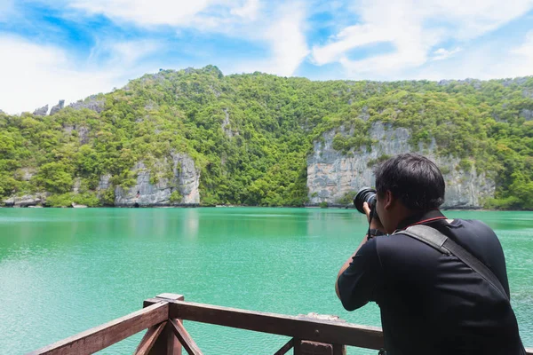 Сурат Тані Таїланд Липня Traveller Приймати Зображення Краєвид Переглянути Angthong — стокове фото