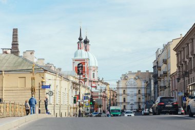 St. Petersburg, Rusya - 20 Eylül 2015 - St Panteleimon Kilisesi