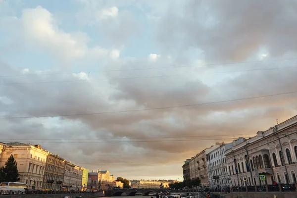 Αγία Πετρούπολη, Ρωσία-20 Σεπτεμβρίου 2015-ποταμός Μόμοκα του Αγίου Ισαάκ — Φωτογραφία Αρχείου