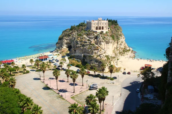 Sanctuary Saint Mary Isola Landmark Tropea South Italy Calabria — Stock Photo, Image