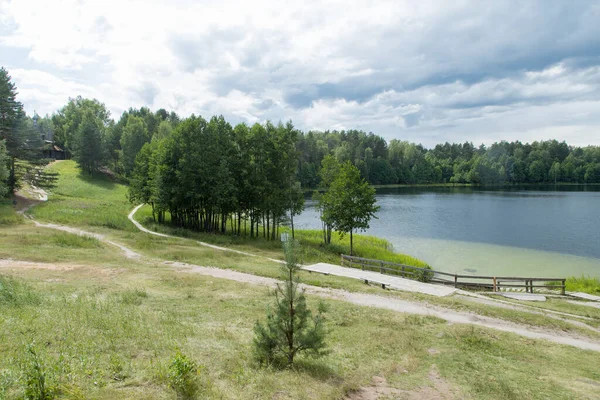 スヴェトロイヤル湖 ロシアの自然記念碑と文化遺産 ニジニ ノヴゴロド州のVoskresensky地区 — ストック写真