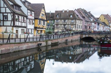 Colmar görünümünde Noel zamanı