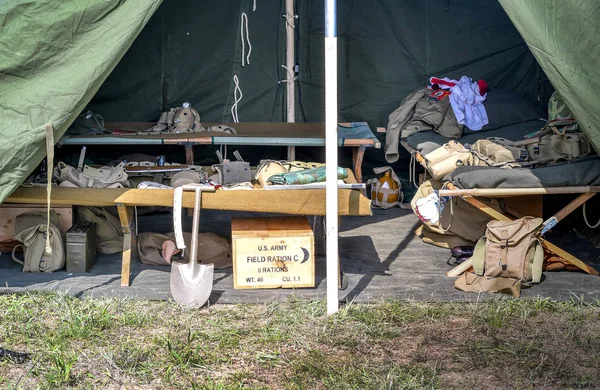 June 2018 Joseph Usa Soldiers Tent Might Look Korean War — Stock Photo, Image