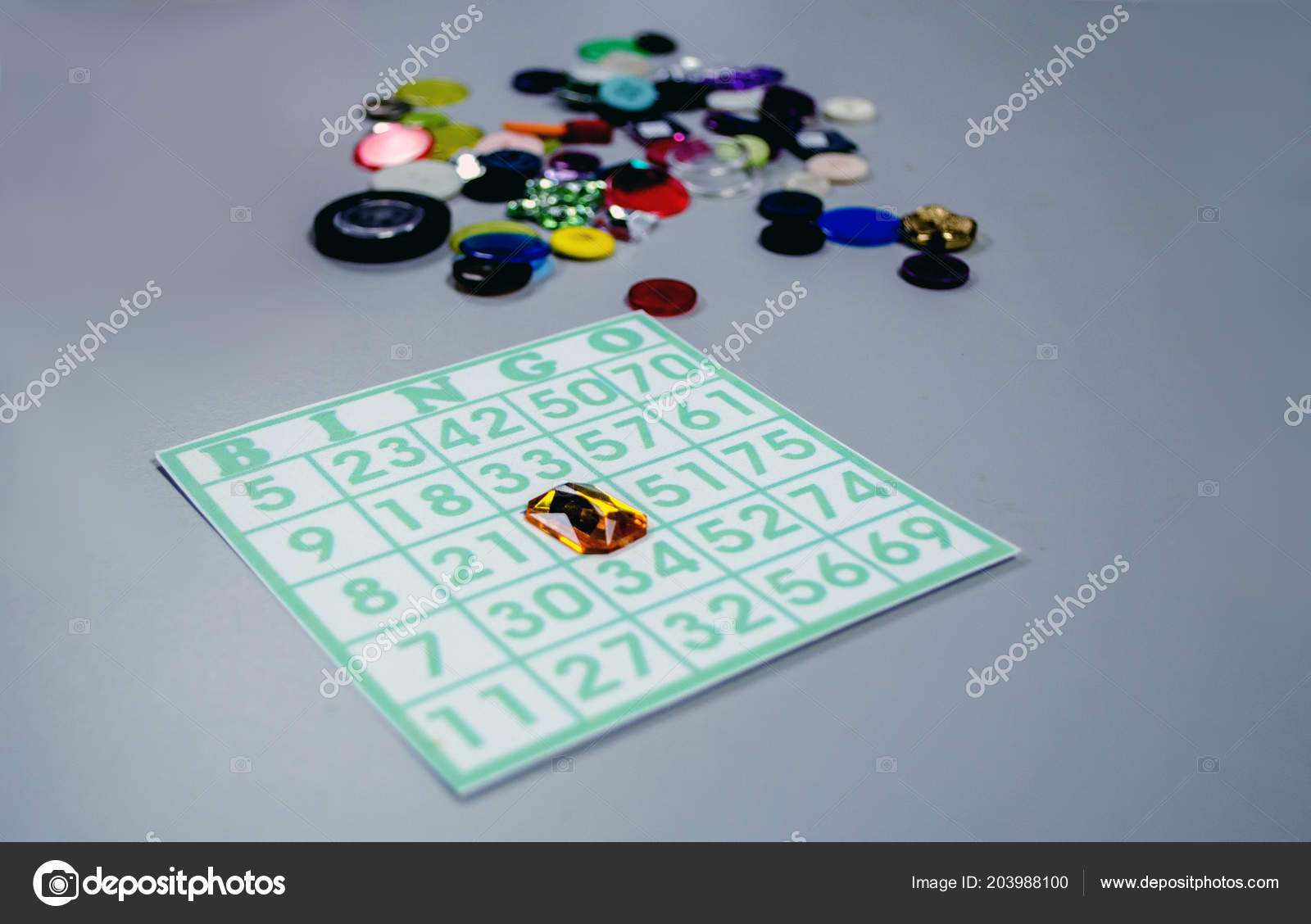 Bingo Table Decorations Playing Bingo Bingo Card Fake Jewels