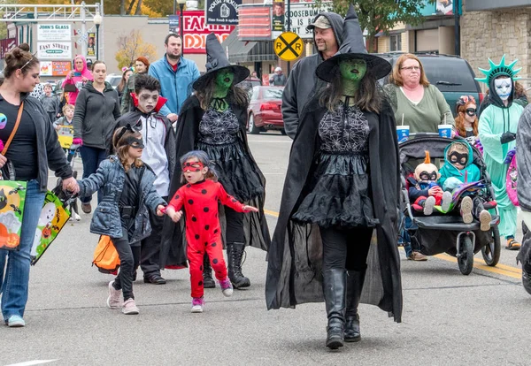 October 2018 Coloma Usa Kids Halloween Costumes Out Mass Trick — Stock Photo, Image