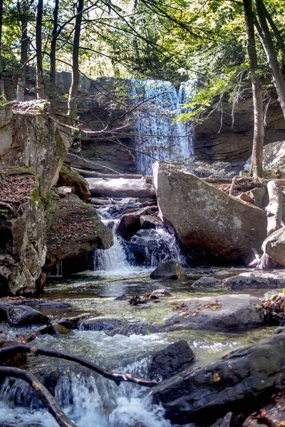 Pennsylvania waterfalls in a state park — Stock Photo, Image