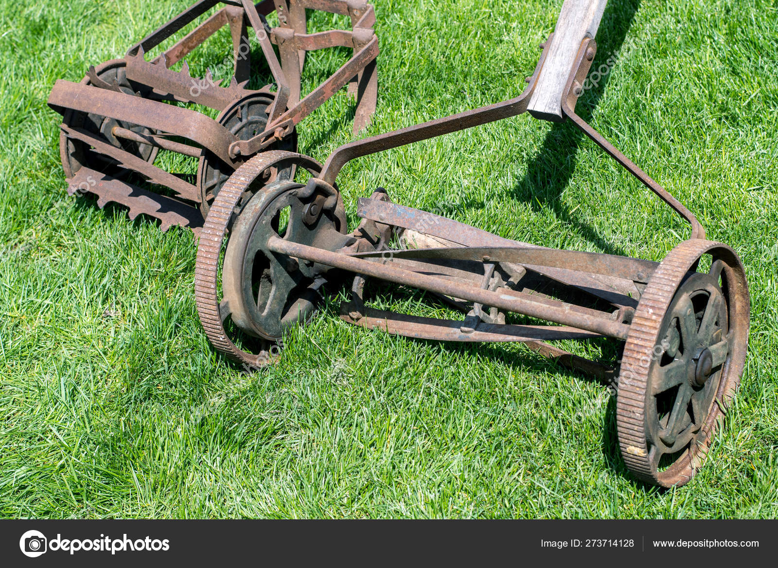 Vintage lawn mowers — Stock Photo © inyrdreams #273714128