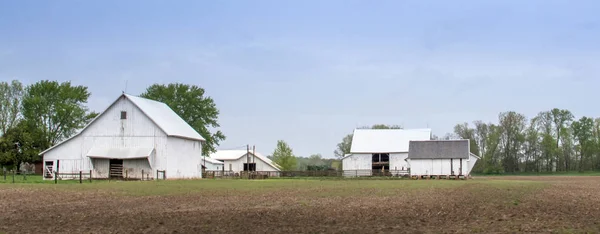 Rural farm panorama in Indiana USA — Stock Photo, Image