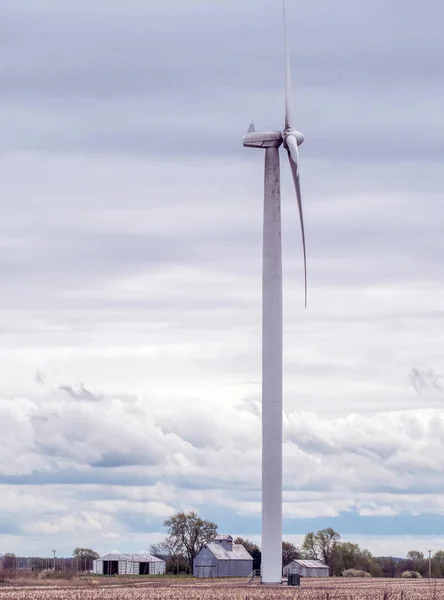 Landbouw de wind in Indiana Verenigde Staten — Stockfoto