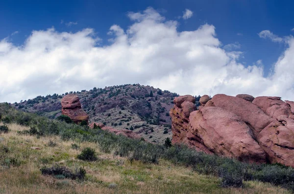 Montanhas de arenito no parque Red rocks — Fotografia de Stock