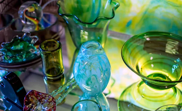 Magnifique art du verre dans une boutique — Photo