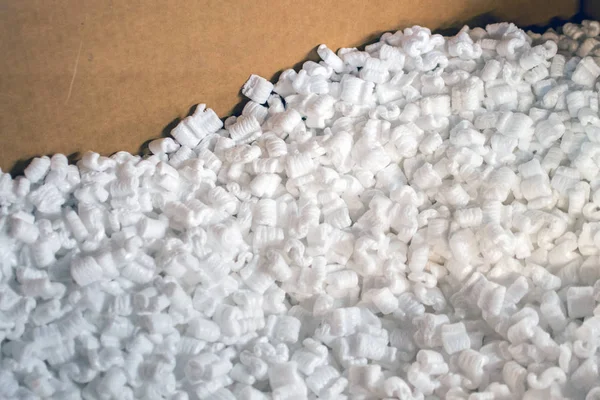 Box of packing peanuts