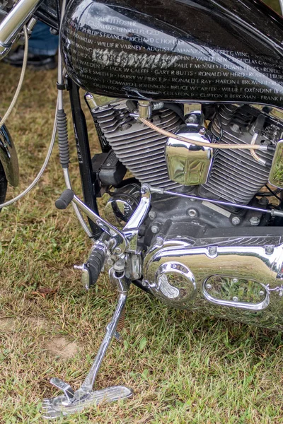 Podrobnosti o zlaté hvězdné motorce — Stock fotografie