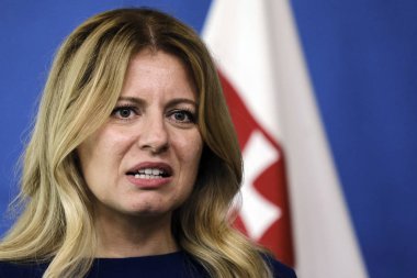 Slovakya Cumhuriyeti Başkanı Zuzana Caputova Avrupa Birliği Kommi'de