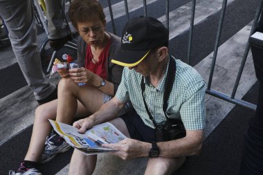 4 Temmuz 2019'da Belçika'nın başkenti Brüksel'de düzenlenen Fransa Bisiklet Turu'nun 106..