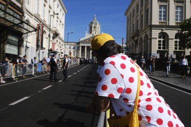 4 Temmuz 2019'da Belçika'nın başkenti Brüksel'de düzenlenen Fransa Bisiklet Turu'nun 106..