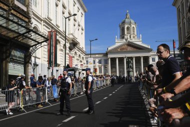 4 Temmuz 2019'da Belçika'nın başkenti Brüksel'de düzenlenen Fransa Bisiklet Turu'nun 106..