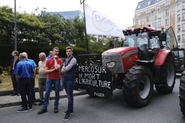 Brüksel'de serbest ticaret anlaşması Mercosur karşı gösteri, Be