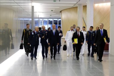 Hulusi Akar - Evangelos Apostolakis Brüksel'de bir araya geldi, Belçika