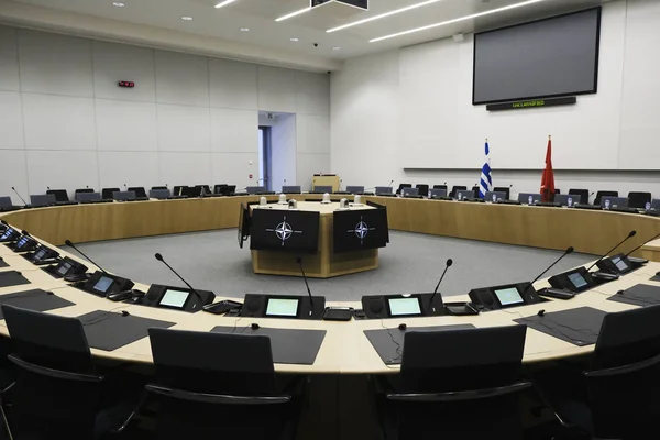 Reunião dos ministros da Defesa da NATO em Bruxelas, Bélgica — Fotografia de Stock