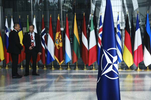 NATO defense ministers meeting in Brussels, Belgium