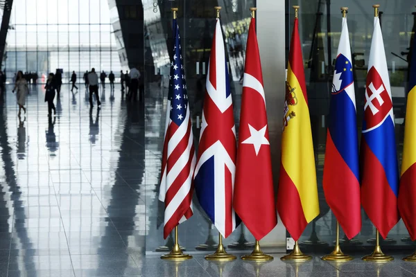 Ministros de Defensa de la OTAN reunidos en Bruselas, Bélgica —  Fotos de Stock