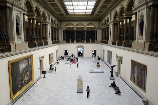 Bezoekers Nemen Een Rondleiding Koninklijke Musea Voor Schone Kunsten Van — Stockfoto