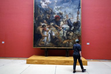 Ziyaretçiler 1 Haziran 2019'da Brüksel'deki Belçika Kraliyet Güzel Sanatlar Müzeleri'nde tura çıkıyor.