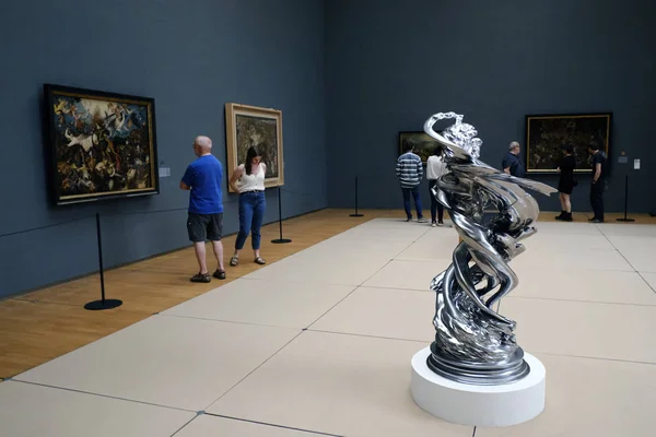 Visitantes Fazem Passeio Pelos Museus Reais Belas Artes Bélgica Bruxelas — Fotografia de Stock