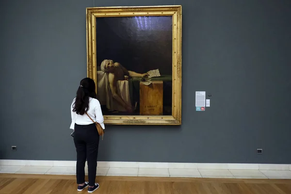 Visitantes Hacen Recorrido Los Museos Reales Bellas Artes Bélgica Bruselas — Foto de Stock