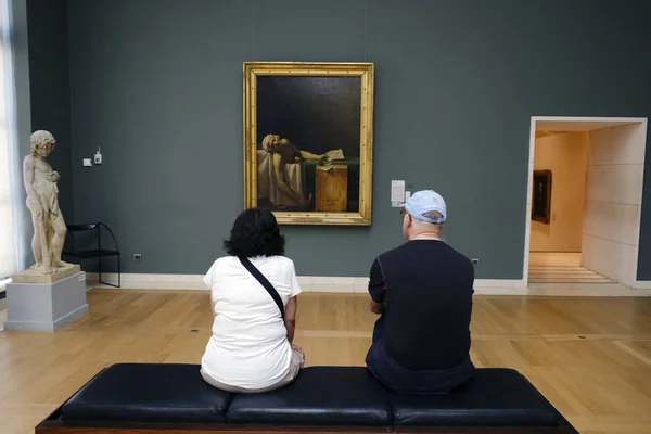 Visitantes Fazem Passeio Pelos Museus Reais Belas Artes Bélgica Bruxelas — Fotografia de Stock