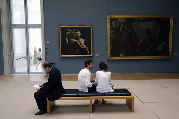 Besucher Besichtigen Juni 2019 Die Königlichen Museen Für Bildende Kunst — Stockfoto