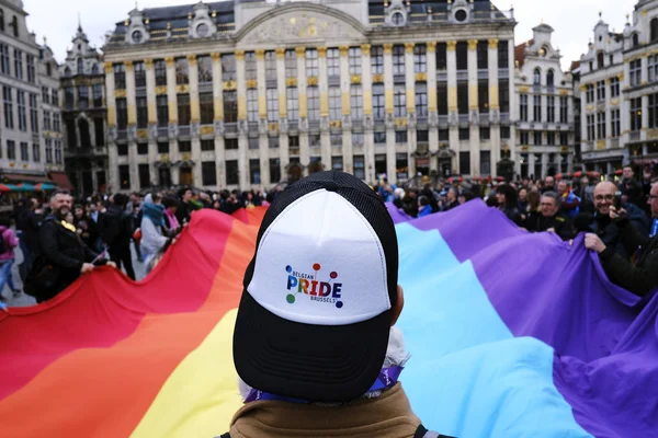 Lanzamiento del Festival del Orgullo Belga 2019 en Bruselas, Bélgica — Foto de Stock