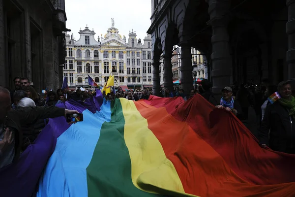 Lanzamiento del Festival del Orgullo Belga 2019 en Bruselas, Bélgica — Foto de Stock