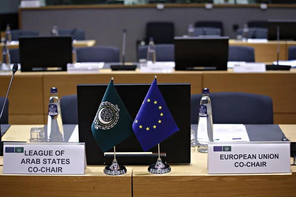 V Reunião Ministerial UE-Liga dos Estados Árabes (LAS) em Bruxelas — Fotografia de Stock